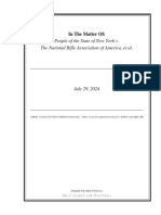 People of The State of New York v. The National Rifle Association of America, Et Al. July 29, 2024