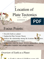 Location of Plate Tectonics