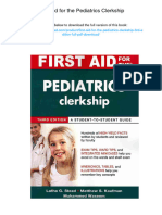 First Aid For The Pediatrics Clerkship. ISBN 0071664033, 978-0071664035