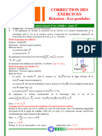 Correction Des Exercices - Mouvement de Rotation Et Oscillateurs Mécaniques