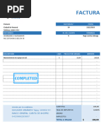 Factura N.° Fecha