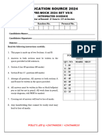 Education Source 2024 Sci Pre Mock 7 of 10 +256779680288