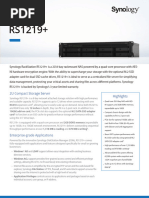 (NAS) Synology - RS1219 - Plus - Data - Sheet - Enu