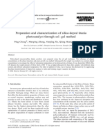 Cheng P-Preparation and Characterization of Silica-Doped Titania Photocatalyst Through Sol-Gel Method-2003