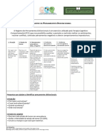 KIT Técnicas Da TCC 06 - Evocação de Pensamentos Disfuncionais