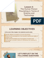 Lesson 4-The Human Person Flourishing in Terms of Science and Technology