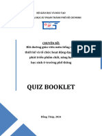 ĐT - Quiz Booklet - Upper Secondary