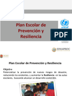 Plan Escolar de Prevención para La Resiliencia