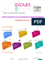 Enfoque Pedagógico de Asignaturas y Áreas de Desarrollo PRIMARIA