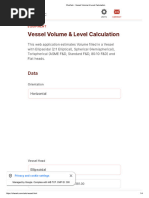 CheCalc Vessel Volume & Level Calculation