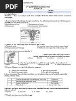 2nd Quarterly EXAM SCIENCE 5