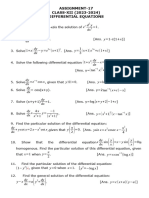 Differential Equations (2023-24)