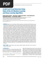 Credit Card Fraud Detection Using State-Of-The-Art Machine Learning and Deep Learning Algorithms