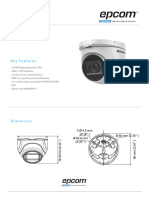 Cámara Domo Epcom TurboHD 4K (8MP) .