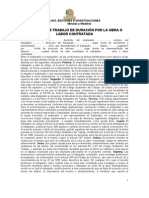 Modelo de Contrato Por Duracion de Obra o Labor