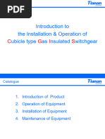 Installation & Operation of C - GIS