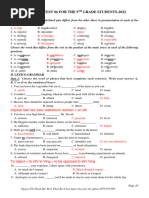 Key To Practice Test 06 For Grade 9