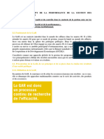 Diagnostic Et Suivi de La Performance de La Gestion Des Finances Publiques