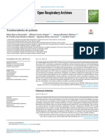 Open Respiratory Archives: Tromboembolia de Pulmón