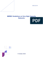 BEREC Guidelines On Very High Capacity Networks