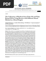 Paper No.1 - (2021) The Utilization of Biodiesel From Palm Oil and Palm Kernel Oil by Using Reactor With Different Stirred Method in A Diesel Engine.