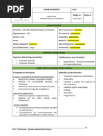 2-C Fiche de Poste Directeur Administratif Et Financier Actualisée