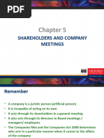 Chapter 5 Shareholders and Company Meetings