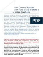 Pasolini Fu Assassinato Per Le Dichiarazioni Sulle Stragi Di Stato