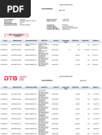 Bank Statement DTB