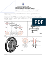 2°lista de Exercicios Mecanismos e Dinamica Das Maquinas