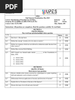 SET-01 - SOL - ESE-MAY23 - BA - BBA - B Com LLB (Hons.) Taxation Law - VI - CLTX3003 - Introduction To Taxation Law & Policy (Hons 1)