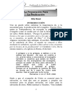 Lectura Adicional - La Preparación para La Predicación Por Billy Bland