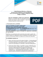 Guía de Actividades y Rúbrica de Evaluación - Unidad 2 - Fase 2 - Elaborar Un Paralelo Sobre Los Indicadores de Los Objetivos D