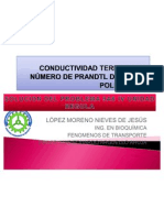 Conductividad Termica y El Número de Prandtl de Un Gas Poliatómico