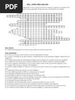 Crucigrama Patria Vieja