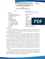 Fundamentos de La Educación Inicial