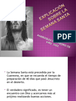 Explicación Sobre La Semana Santa