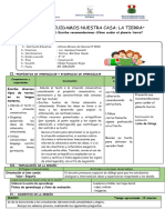 SESIÓN DE COMUNICACIÓN 25 de Abril Rescribe Recomendaciones Cómo Cuidar El Planeta Tierra.