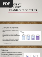 Class VII Biology in and Out of Cells 2021-22