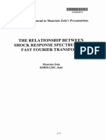 The Relationship Between Shock Response Spectrum and Fast Fourier Transform