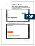 Fresher's Application Form Filling Process