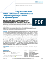 Optimal Efficient Energy Production by PV Module Tilt-Orientation Prediction Without Compromising Crop-Light Demands in Agrivoltaic Systems