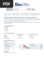 Bula Pratica - CMV IgG - (Español)