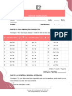 Teste de Audibilizacao - Rosa