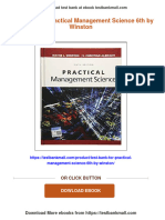 Test Bank For Practical Management Science 6th by Winston All Chapter Instant Download