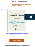 Introduction To Process Control 2nd Romagnoli Solution Manual All Chapter Instant Download