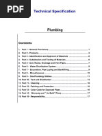 Technical Specifications - Plumbing