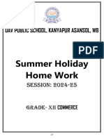 Holiday - Home - Work - Xii - Commerce - 2024-25