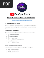 Devops Shack: Linux Commands Documentation