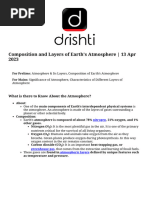 Composition and Layers of Earth S Atmosphere - Print - Manually